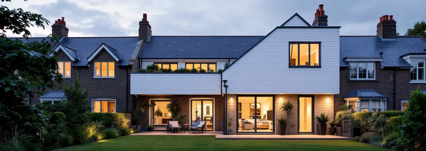 White L-shaped dormer loft conversion on a Victorian terrace in London