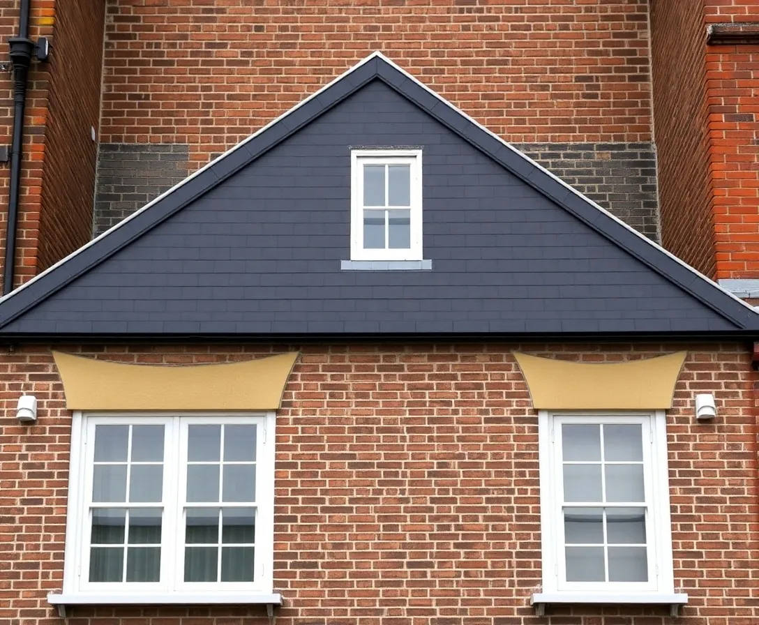 Brick mansard roof extension on a period London property