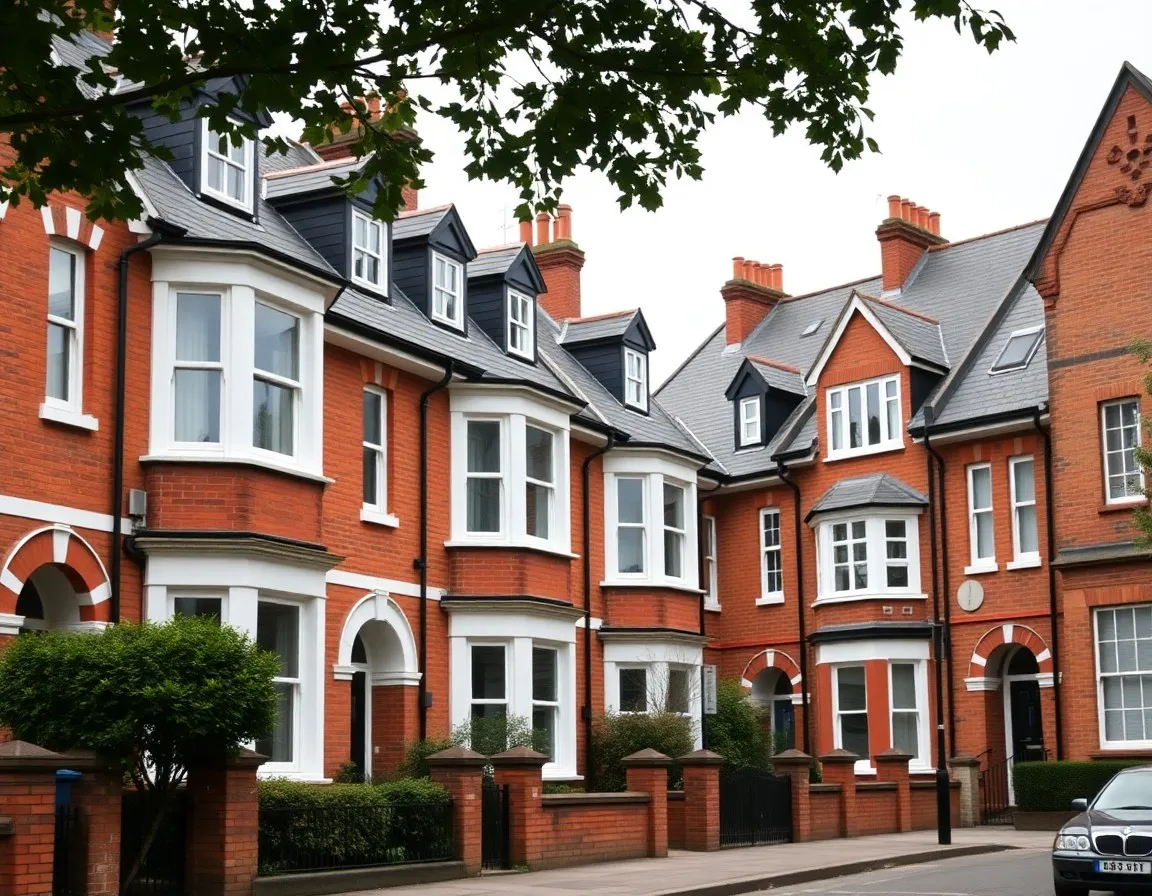 Victorian terraced streets in South London