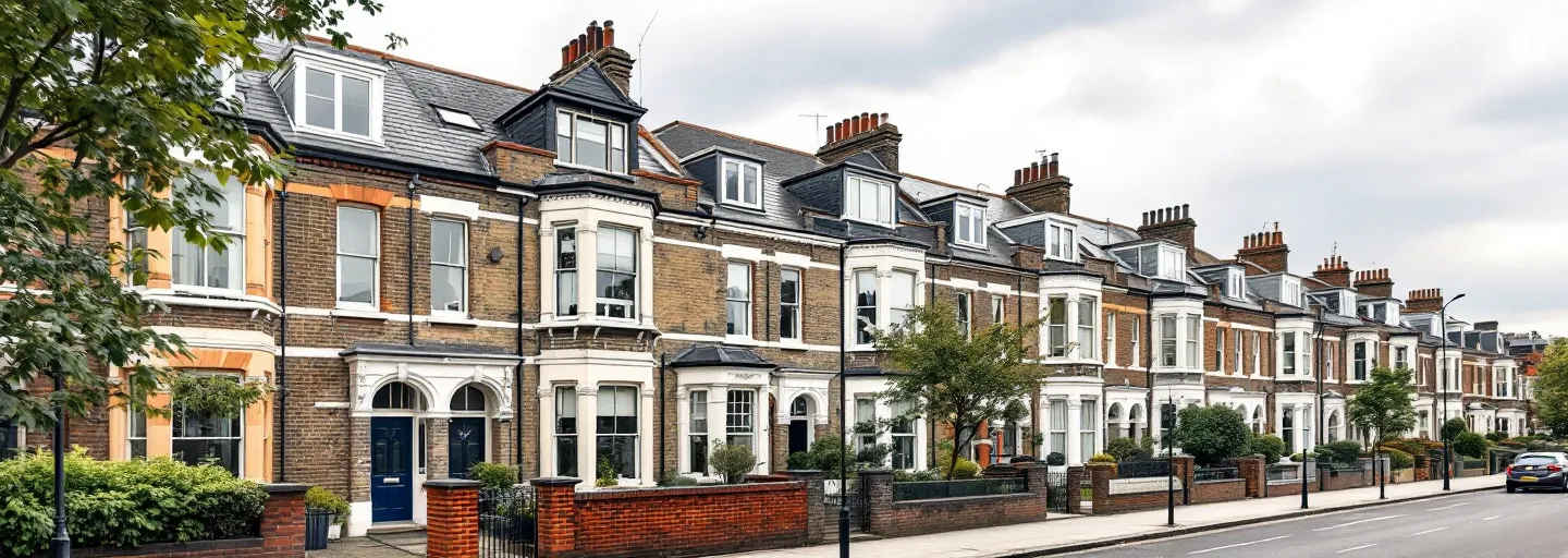 Rows of Edwardian terraces with dormer loft conversions in Tooting